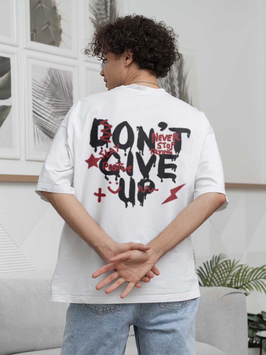 Don't Give Up Oversized Tee