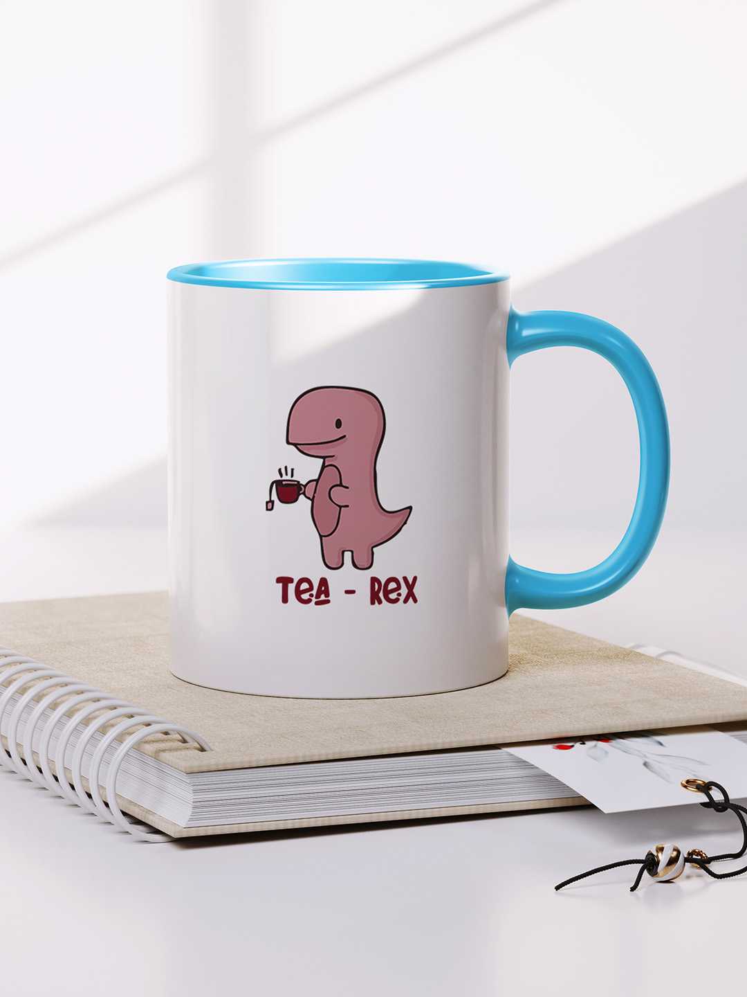 TEA-REX Graphic Printed Ceramic Mug