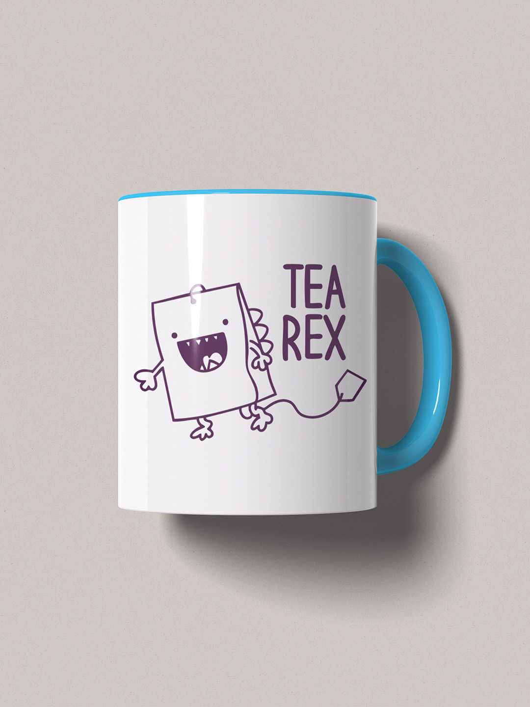 TEA REX Graphic Printed Ceramic Mug