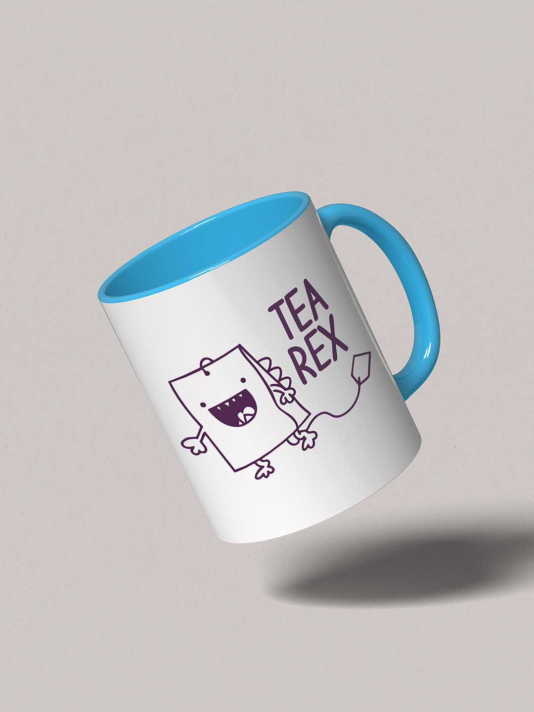 TEA REX Graphic Printed Ceramic Mug