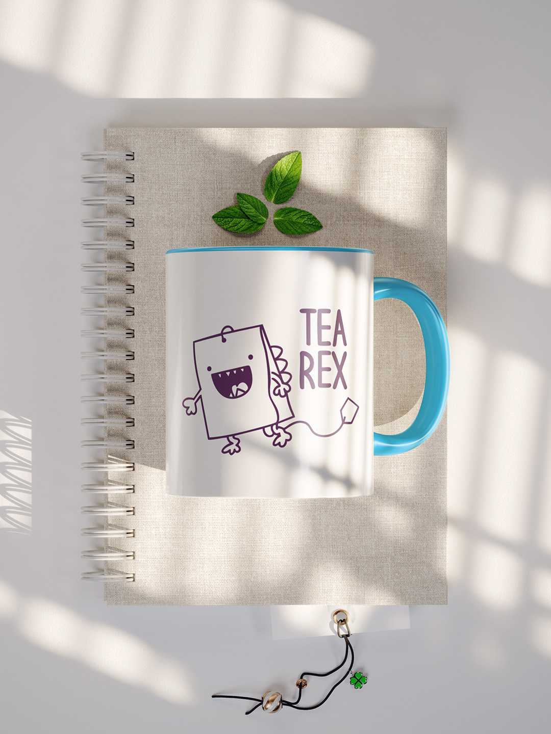 TEA REX Graphic Printed Ceramic Mug