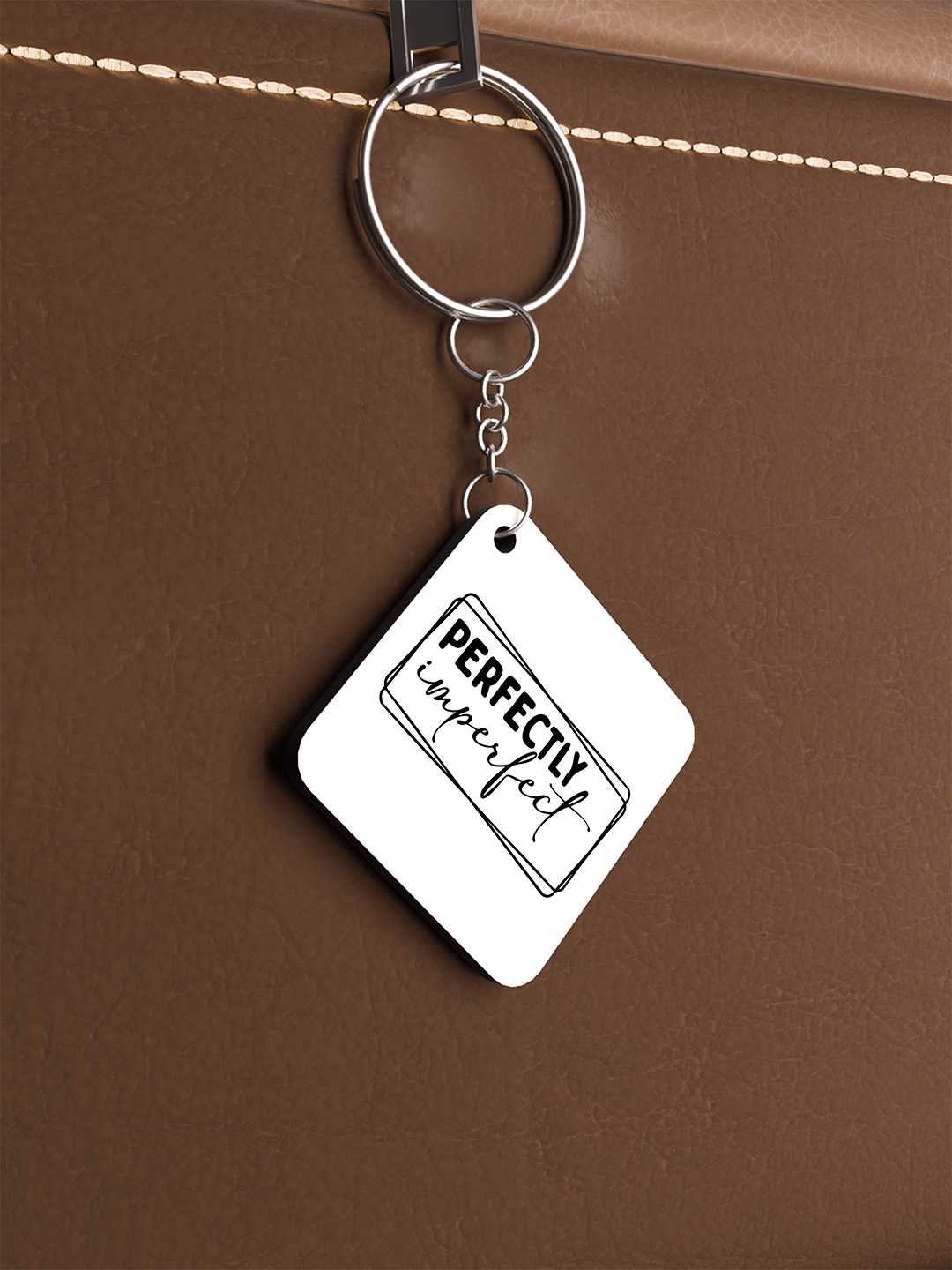 Perfectly Imperfect Graphic Keychain