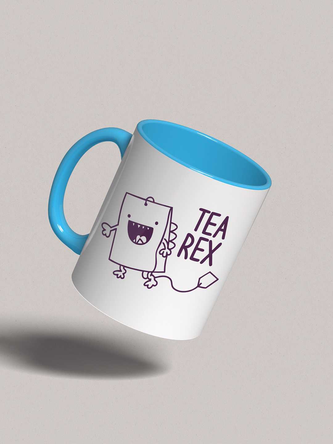 TEA REX Graphic Printed Ceramic Mug