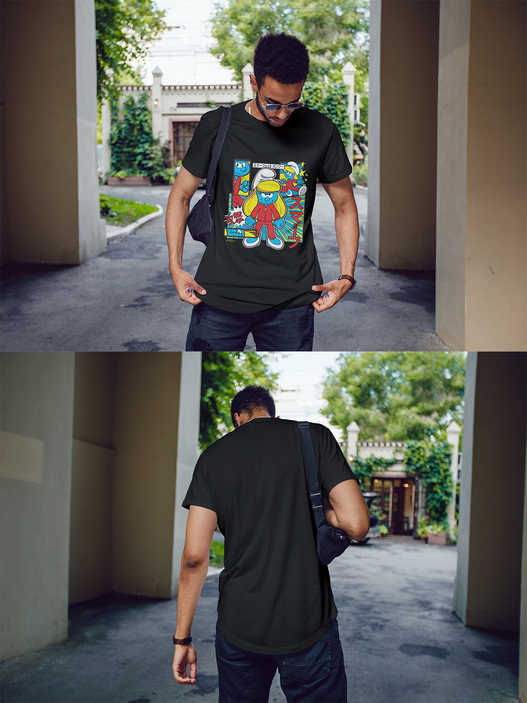 Smurfette Cute Kung Fu - Smurfs Regular Graphic Tee