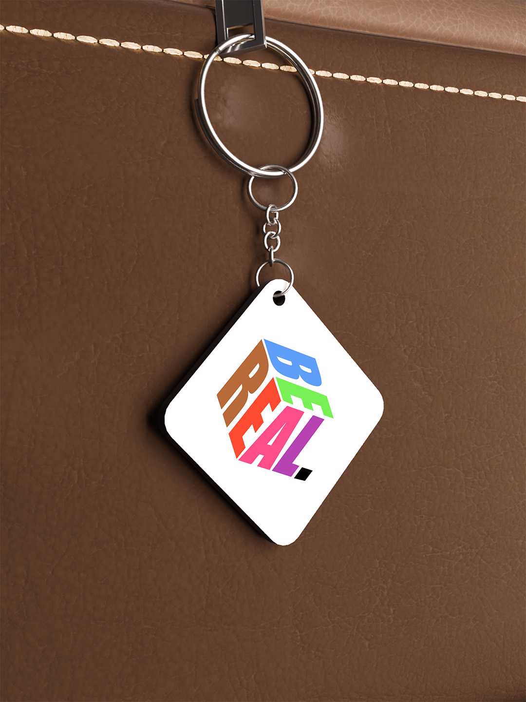 Be Real Graphic Keychain