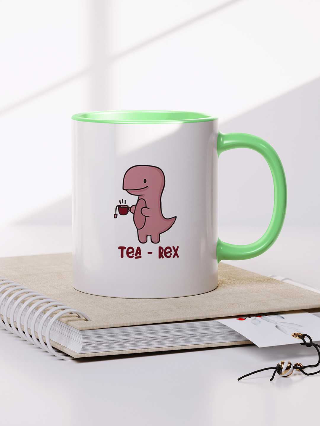 TEA-REX Graphic Printed Ceramic Mug