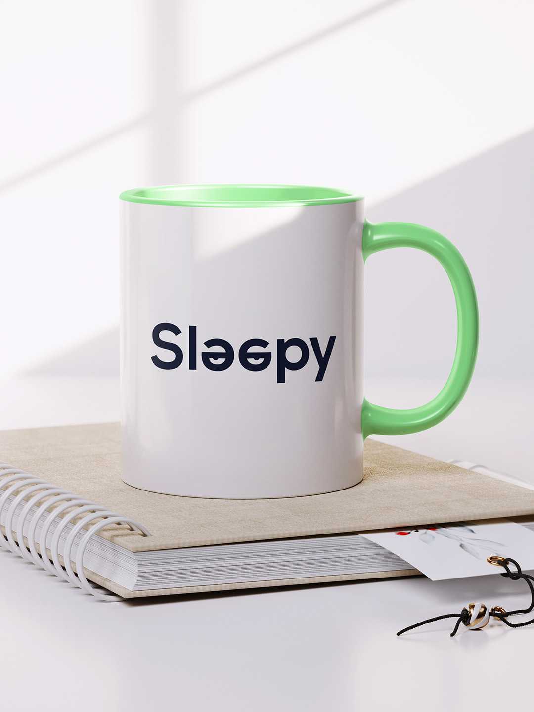 SLEEPY Graphic Printed Ceramic Mug