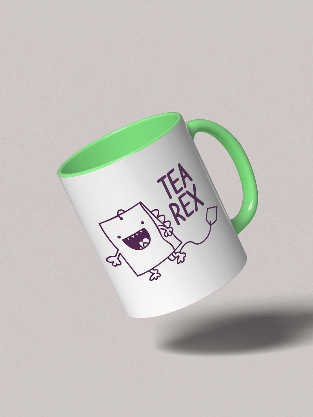 TEA REX Graphic Printed Ceramic Mug