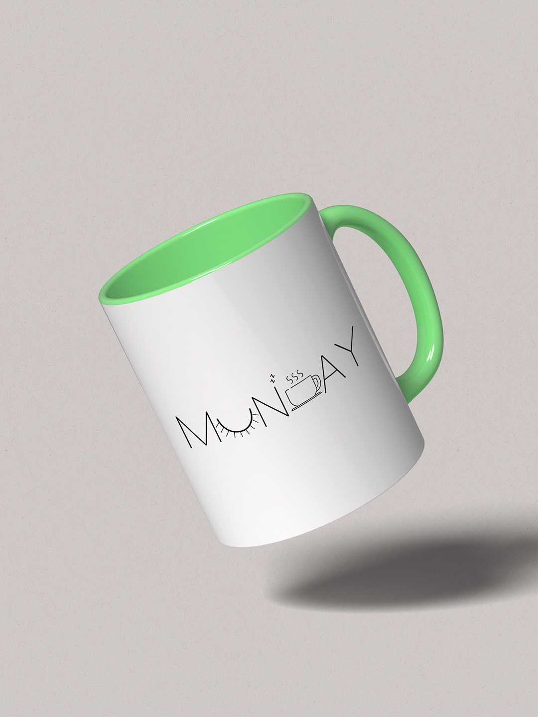 MONDAY Graphic Printed Ceramic Mug