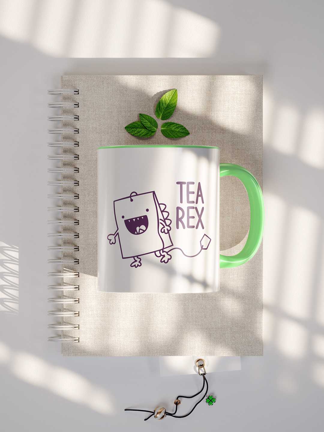 TEA REX Graphic Printed Ceramic Mug