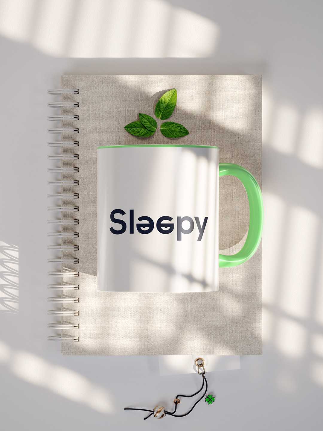 SLEEPY Graphic Printed Ceramic Mug