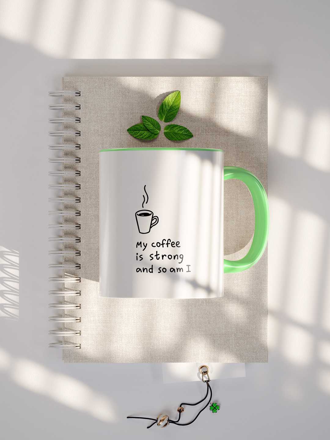 MY COFFEE IS STRONG Graphic Printed Ceramic Mug