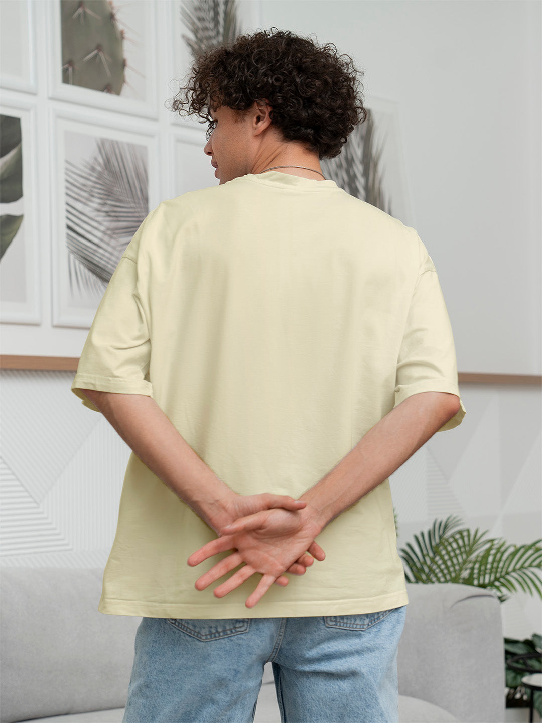 Vanilla Solid Oversized Tee