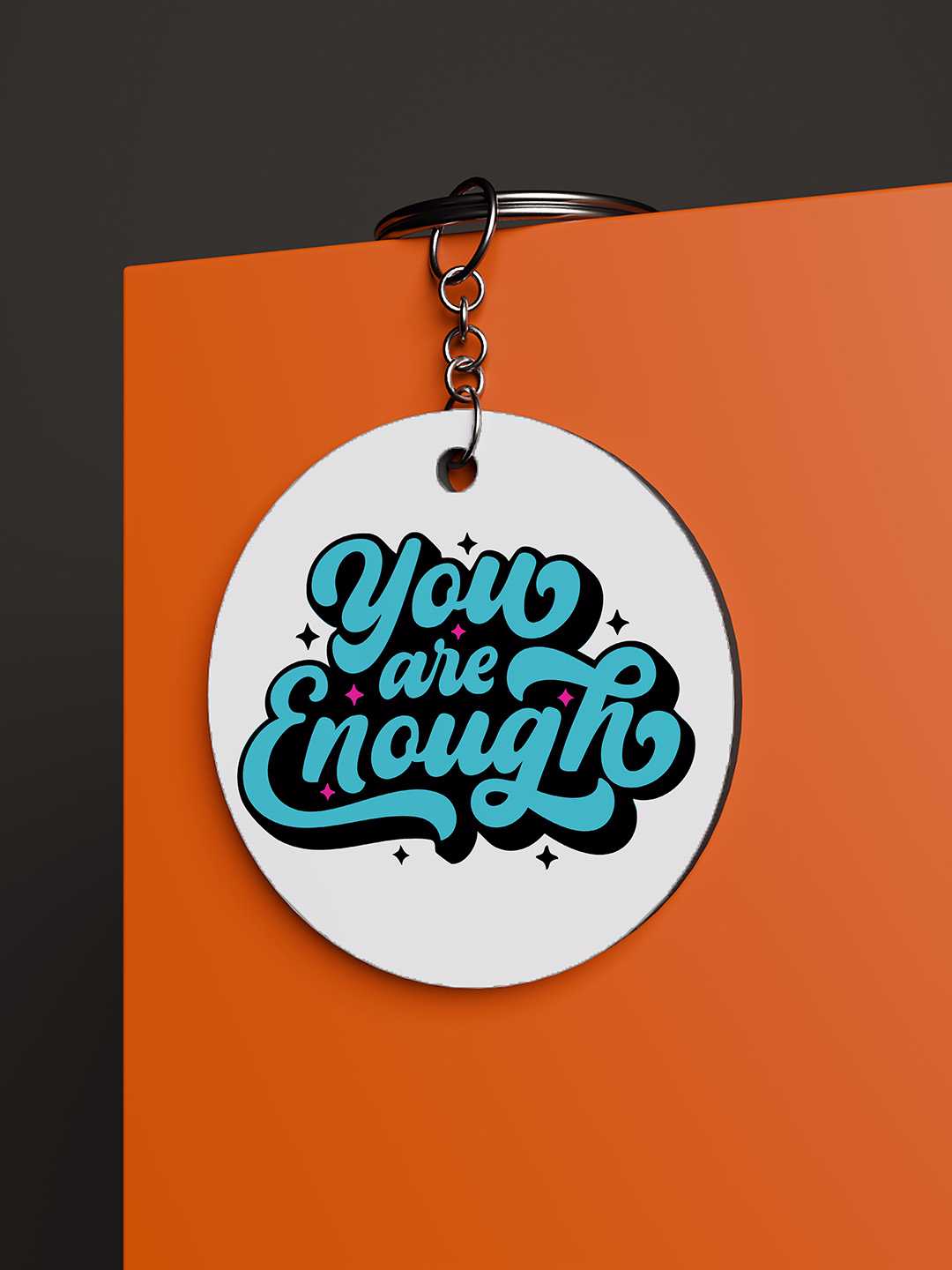 You are Enough Graphic Keychain