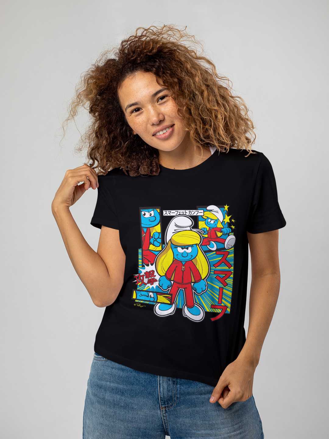 Smurfette Cute Kung Fu Unisex Regular Tee