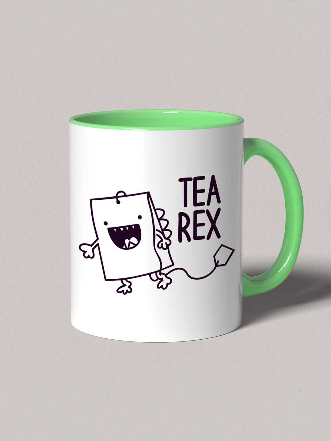 TEA REX Graphic Printed Ceramic Mug