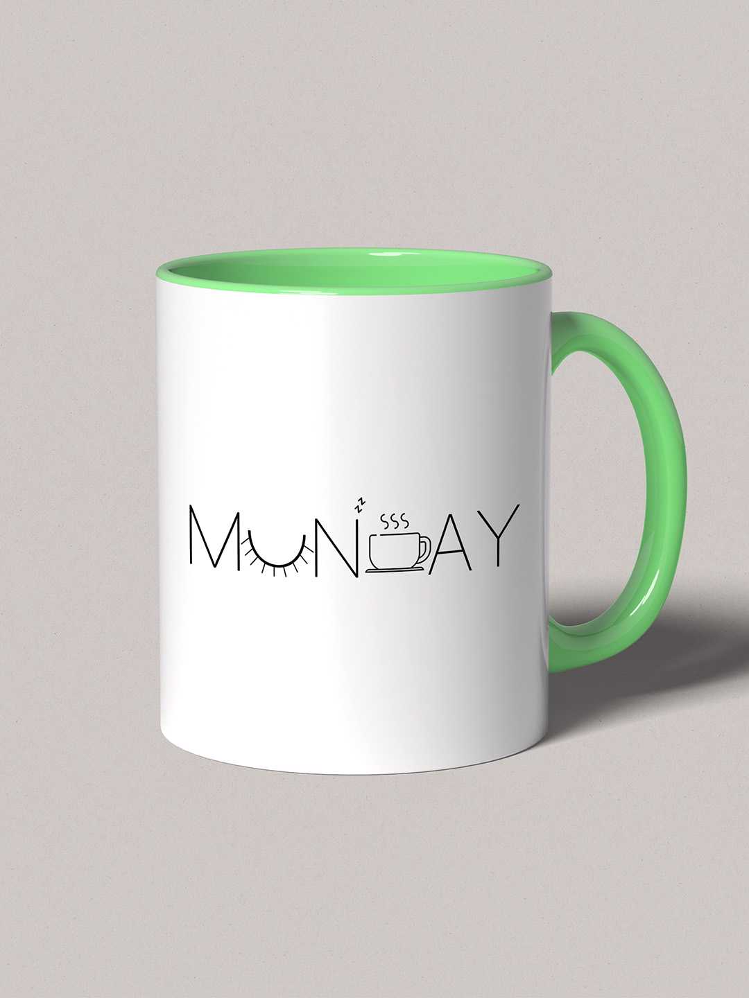 MONDAY Graphic Printed Ceramic Mug