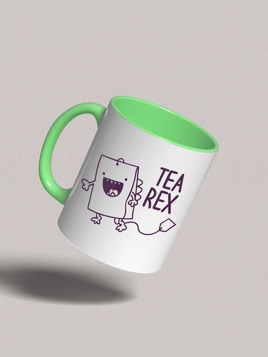 TEA REX Graphic Printed Ceramic Mug