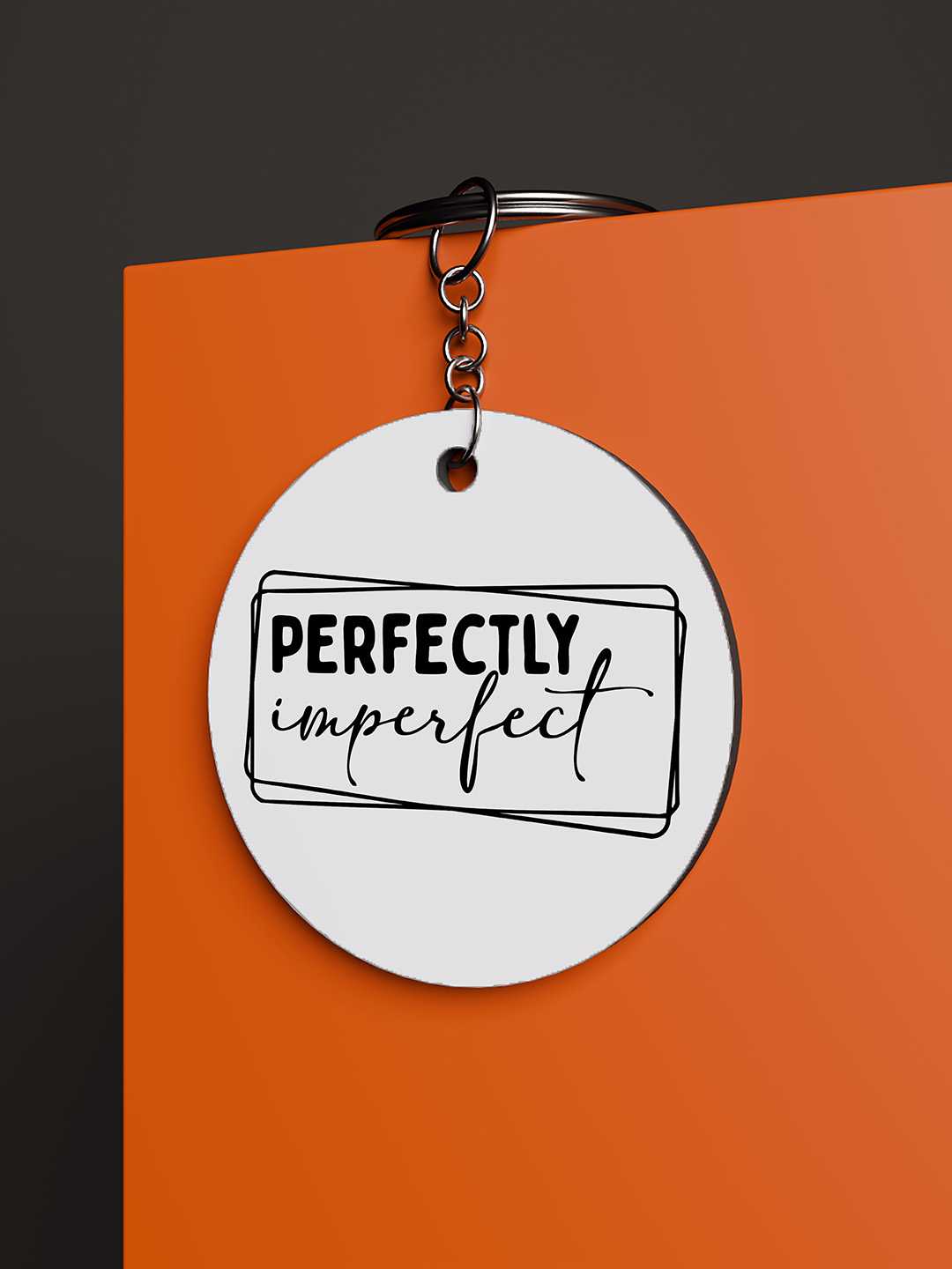 Perfectly Imperfect Graphic Keychain