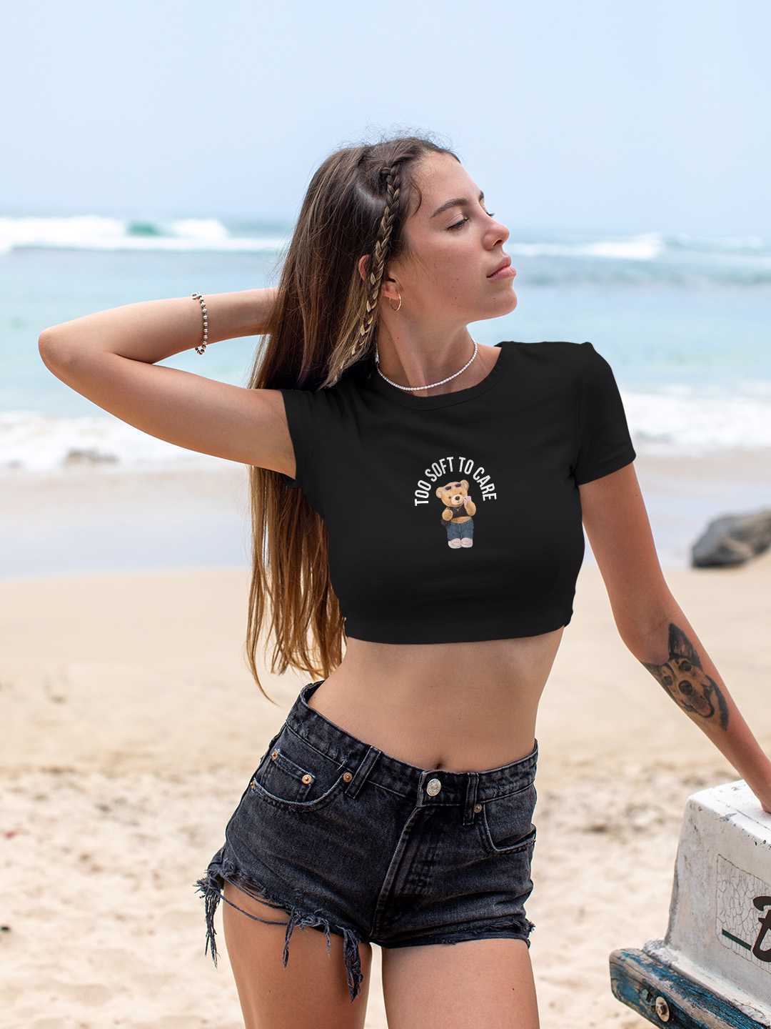 Too Soft to Care Graphic Baby Tee