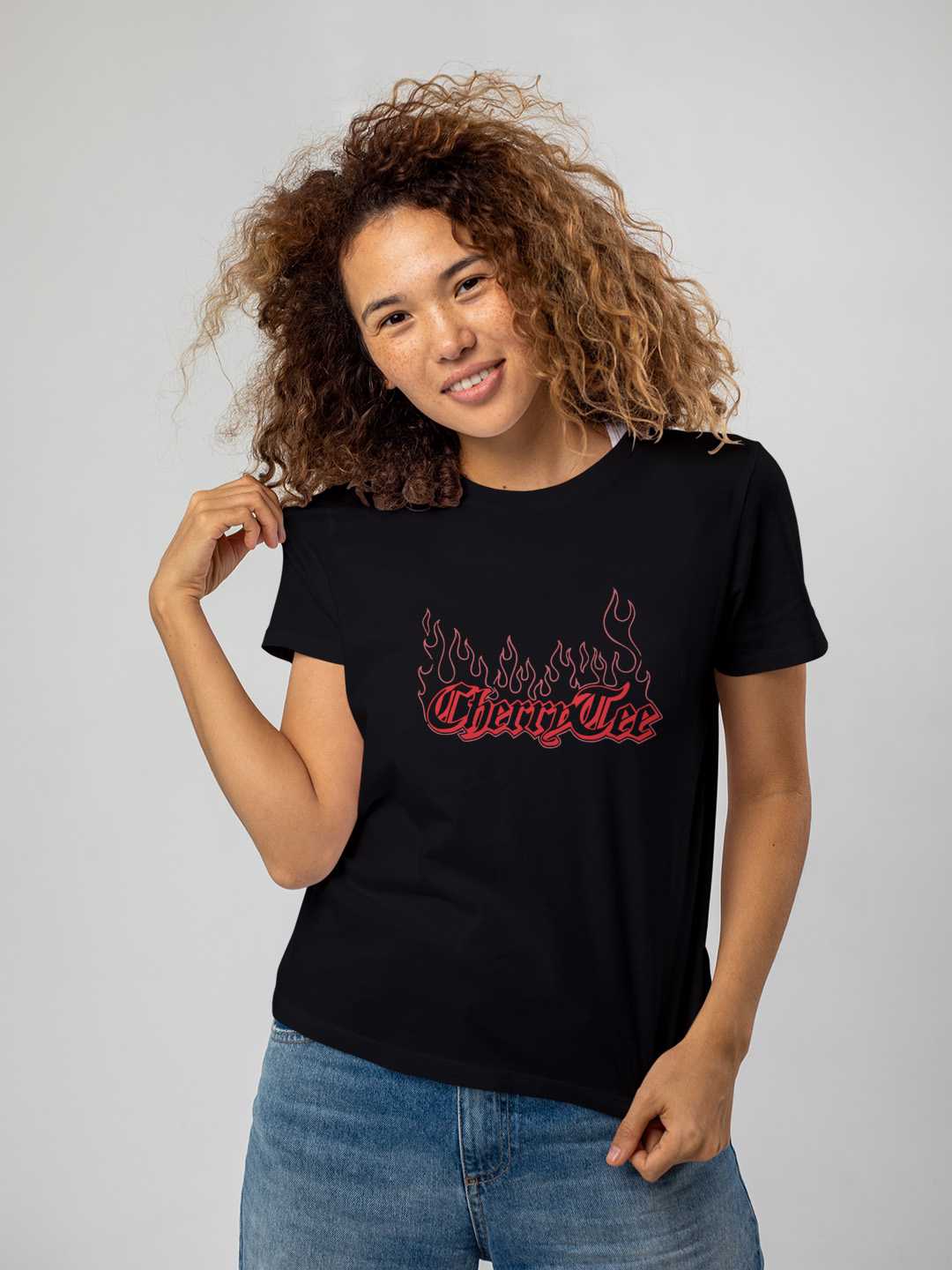 Flame Cherry Graphic Tee