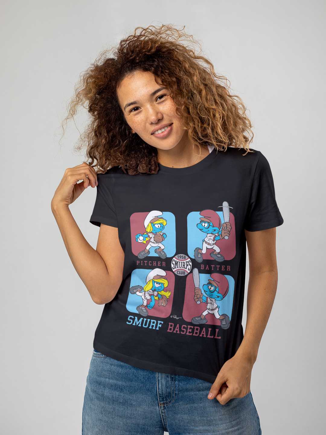 Smurfs Baseball Regular Graphic Tee