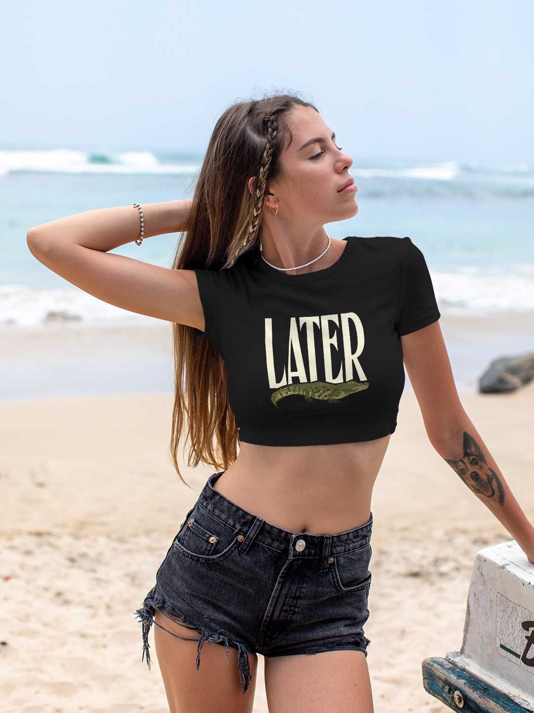 Later Aligator Graphic Baby Tee