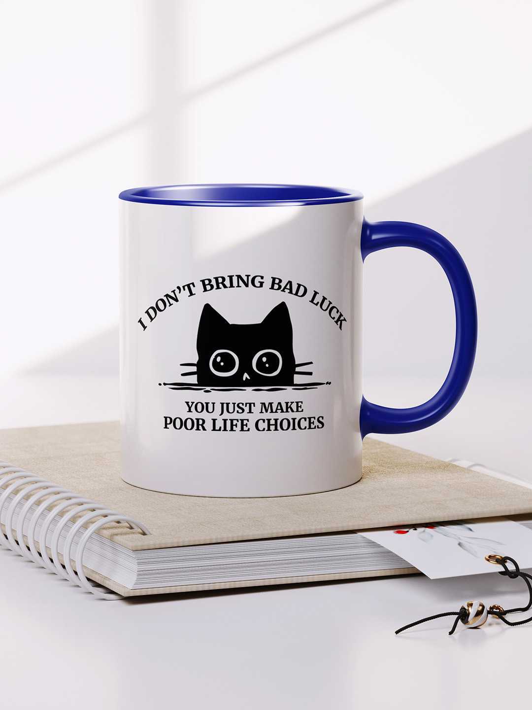 U MAKE POOR LIFE CHOICES Graphic Printed Ceramic Mug