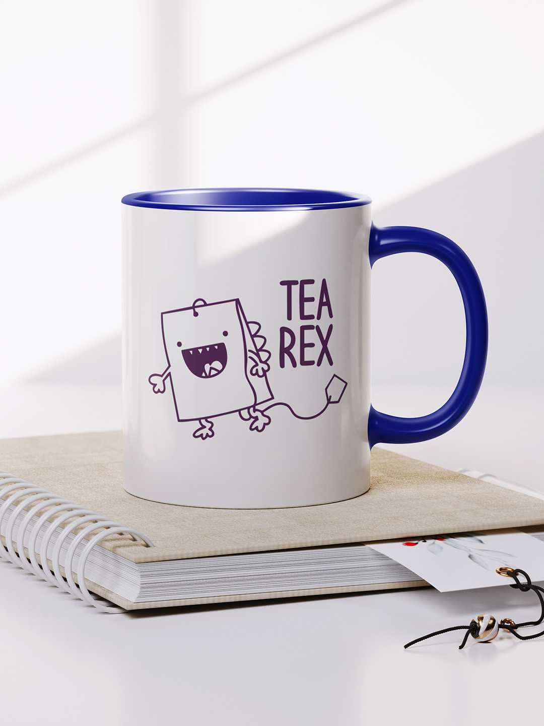 TEA REX Graphic Printed Ceramic Mug