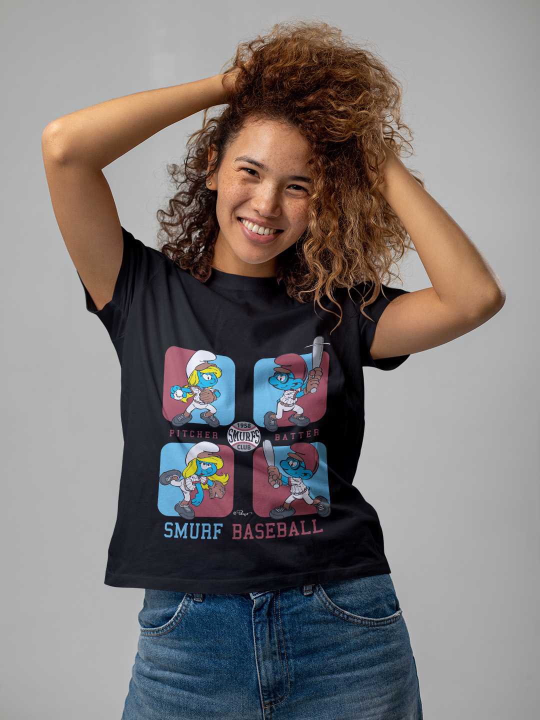 Smurfs Baseball Regular Graphic Tee