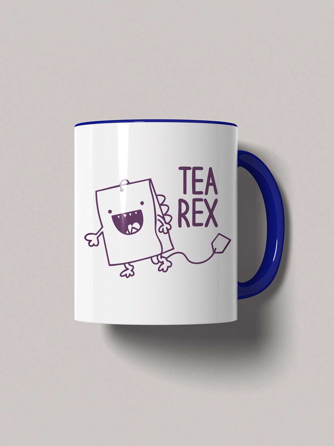 TEA REX Graphic Printed Ceramic Mug