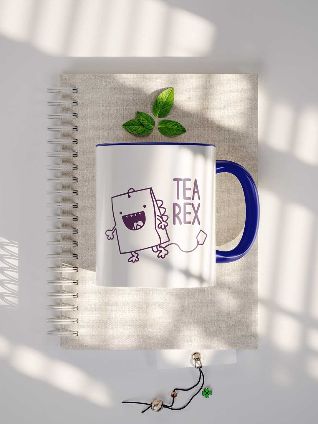 TEA REX Graphic Printed Ceramic Mug