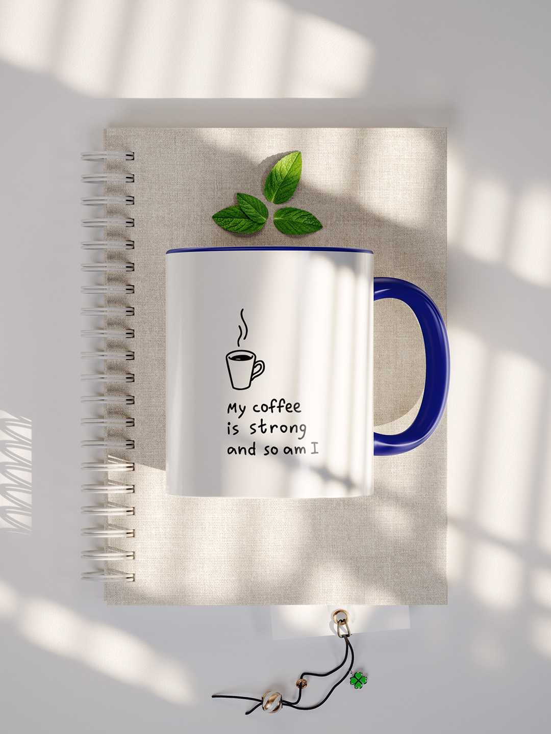 MY COFFEE IS STRONG Graphic Printed Ceramic Mug