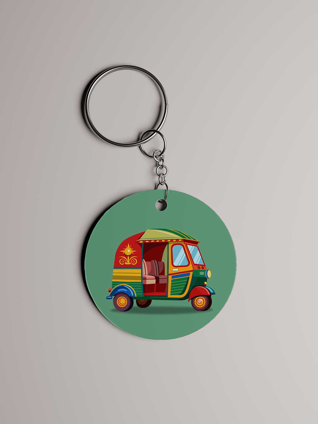 Indian Auto Art Graphic Keychain