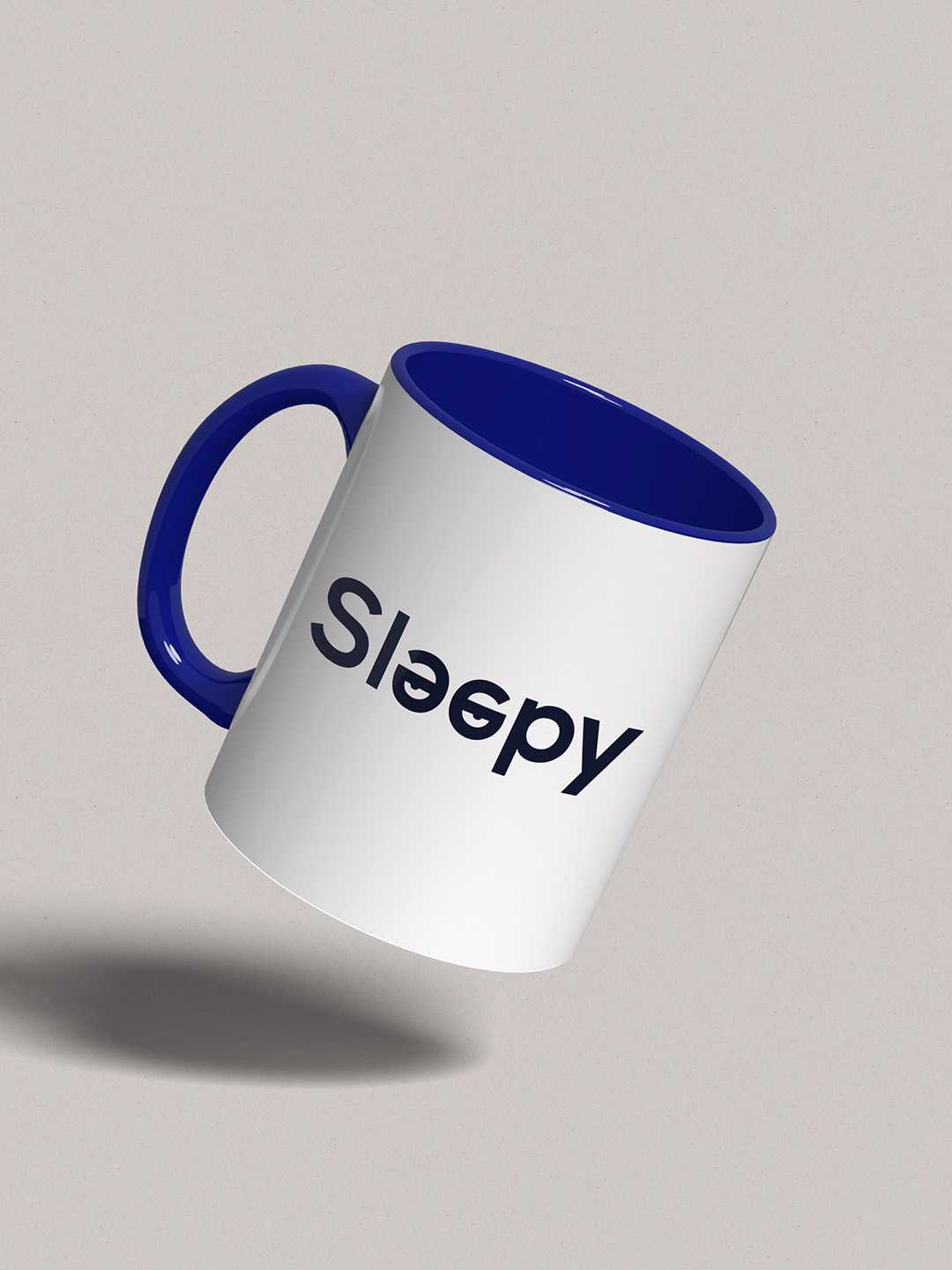 SLEEPY Graphic Printed Ceramic Mug