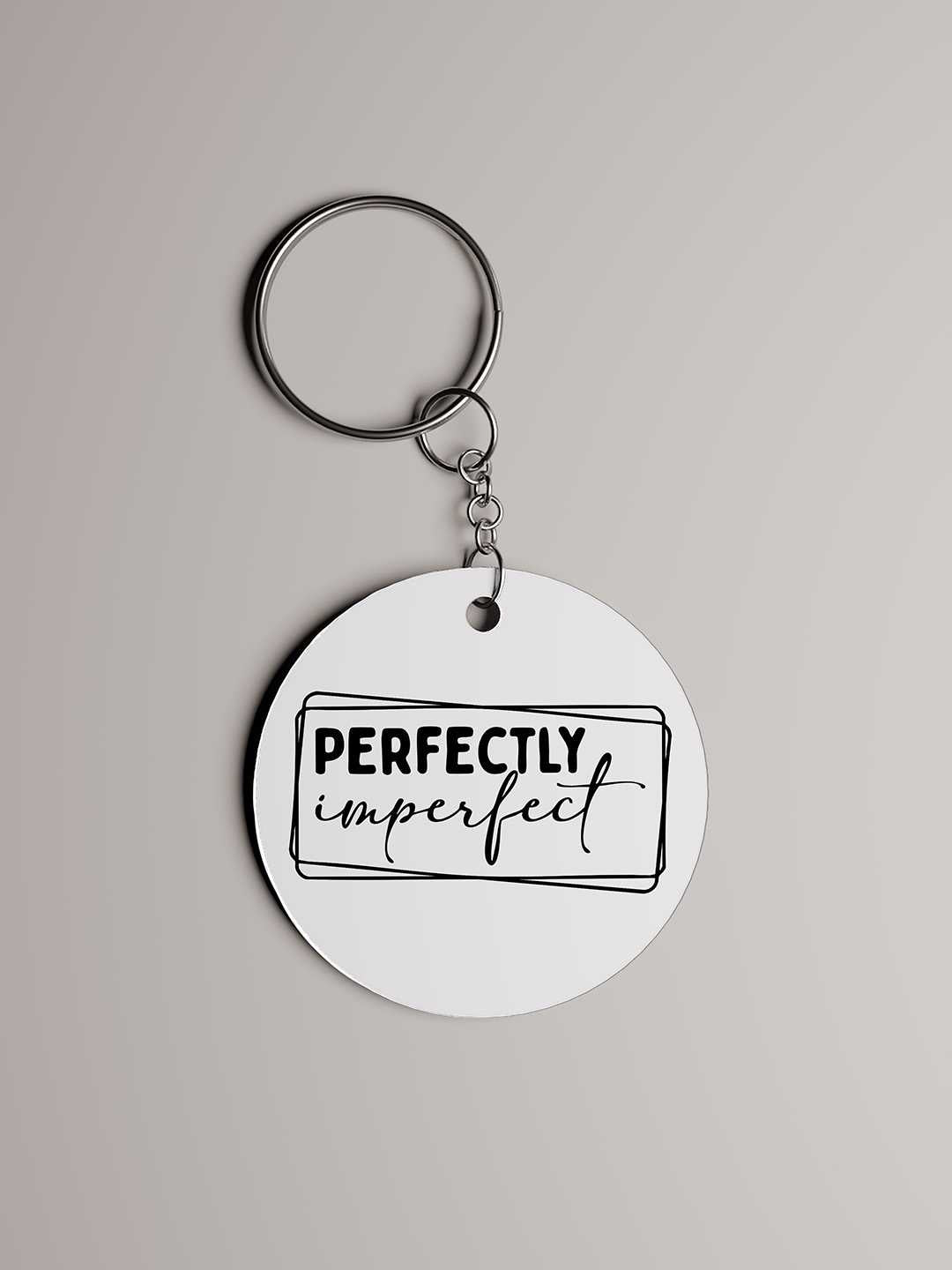 Perfectly Imperfect Graphic Keychain