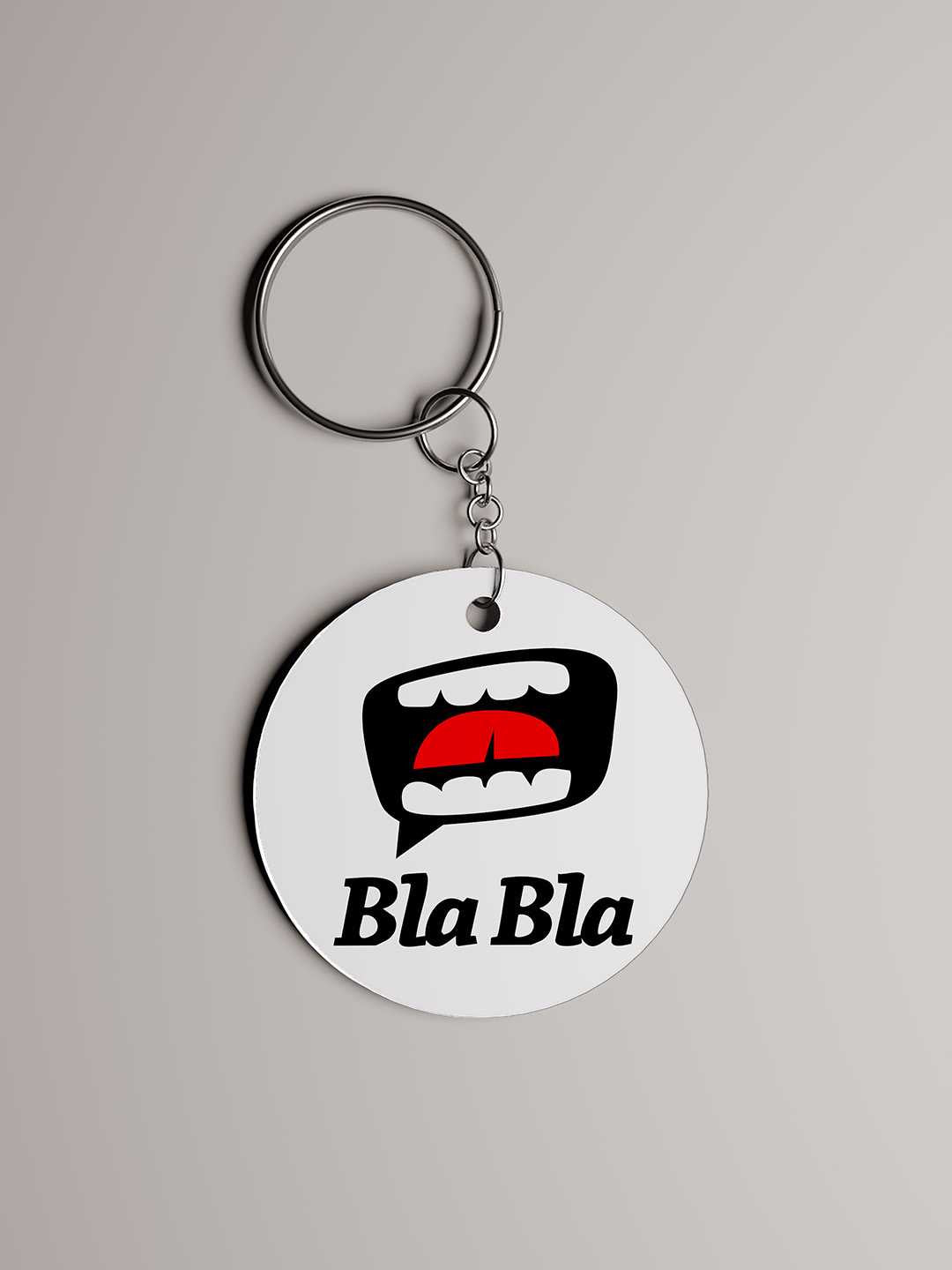 Blah Blah Graphic Keychain