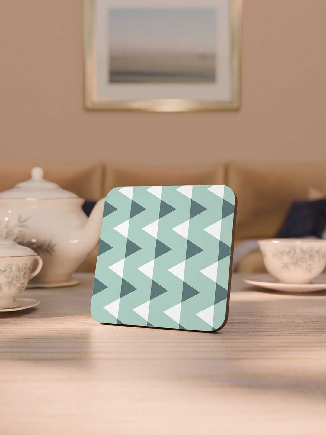 Pastel Geometry Art Graphic Coasters - Pack of 6
