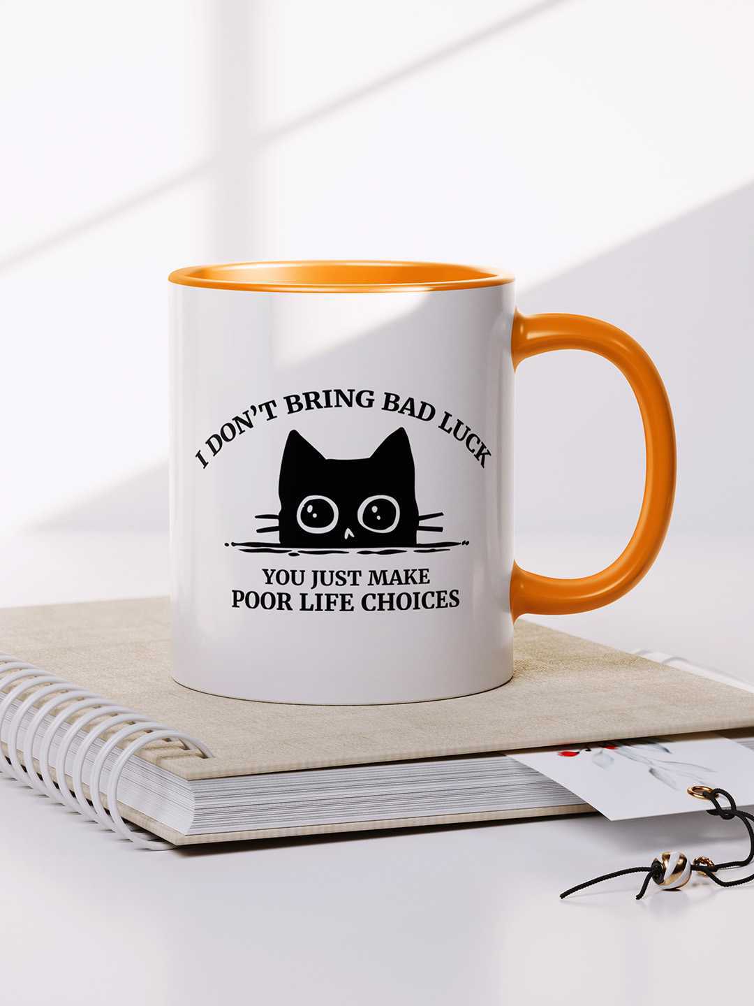 U MAKE POOR LIFE CHOICES Graphic Printed Ceramic Mug