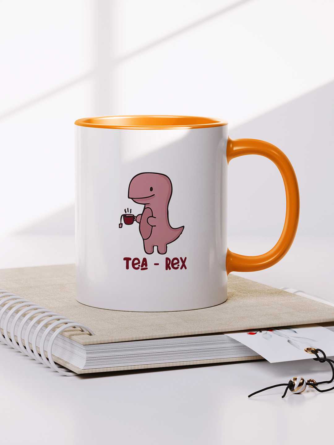 TEA-REX Graphic Printed Ceramic Mug