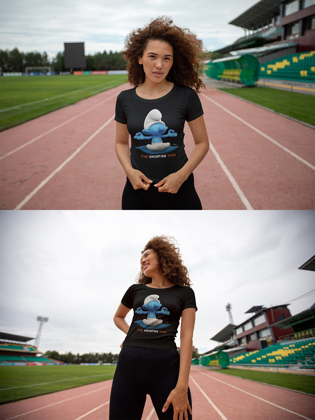 The Smurfing Yogi Regular Graphic Tee