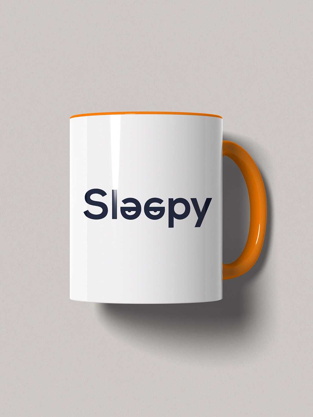 SLEEPY Graphic Printed Ceramic Mug