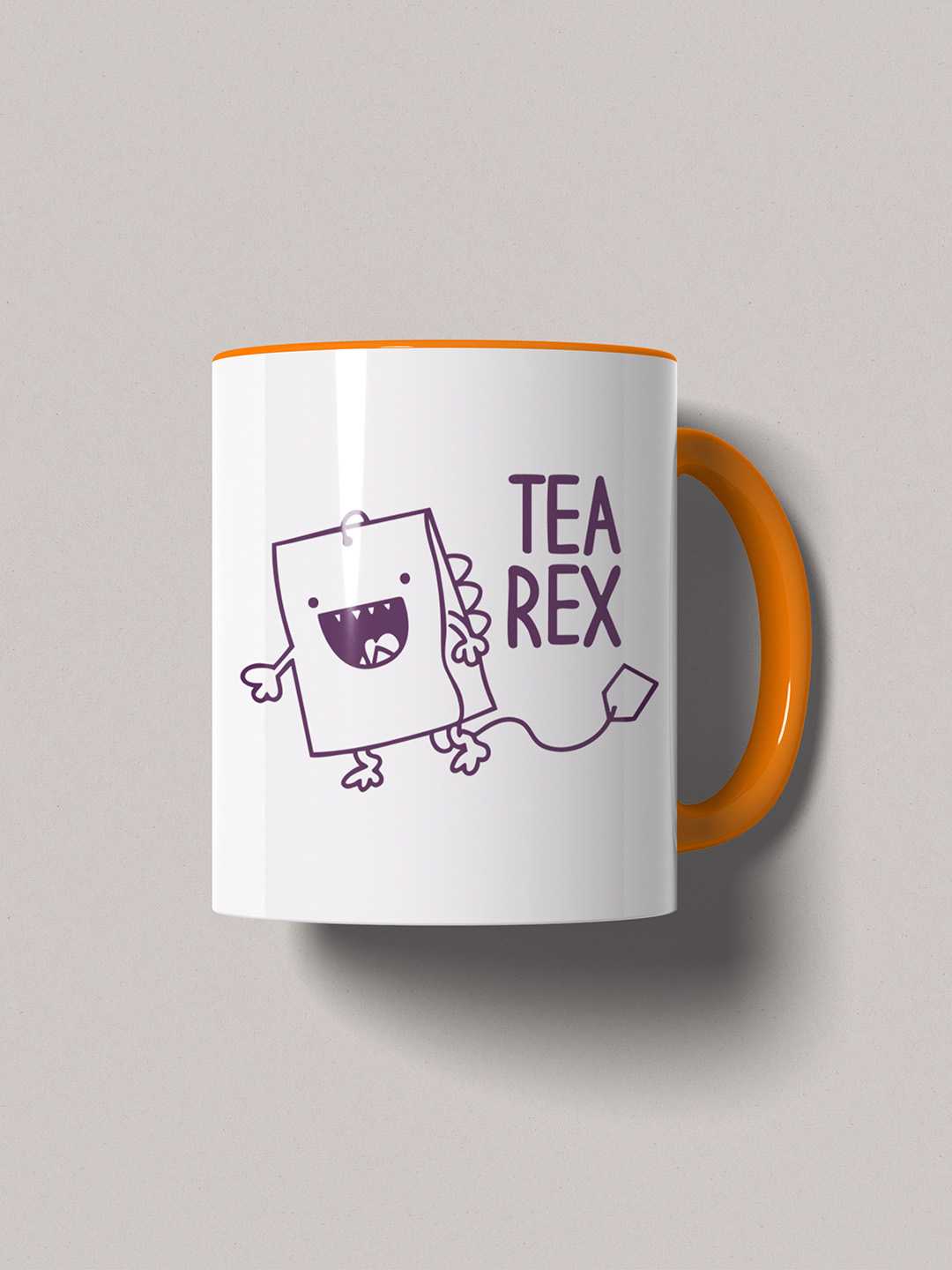 TEA REX Graphic Printed Ceramic Mug