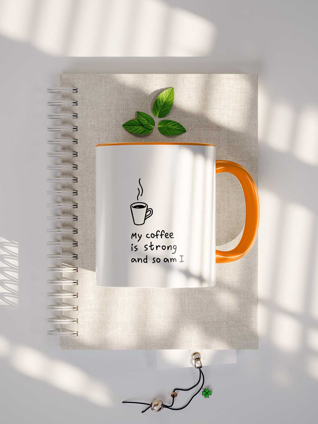 MY COFFEE IS STRONG Graphic Printed Ceramic Mug