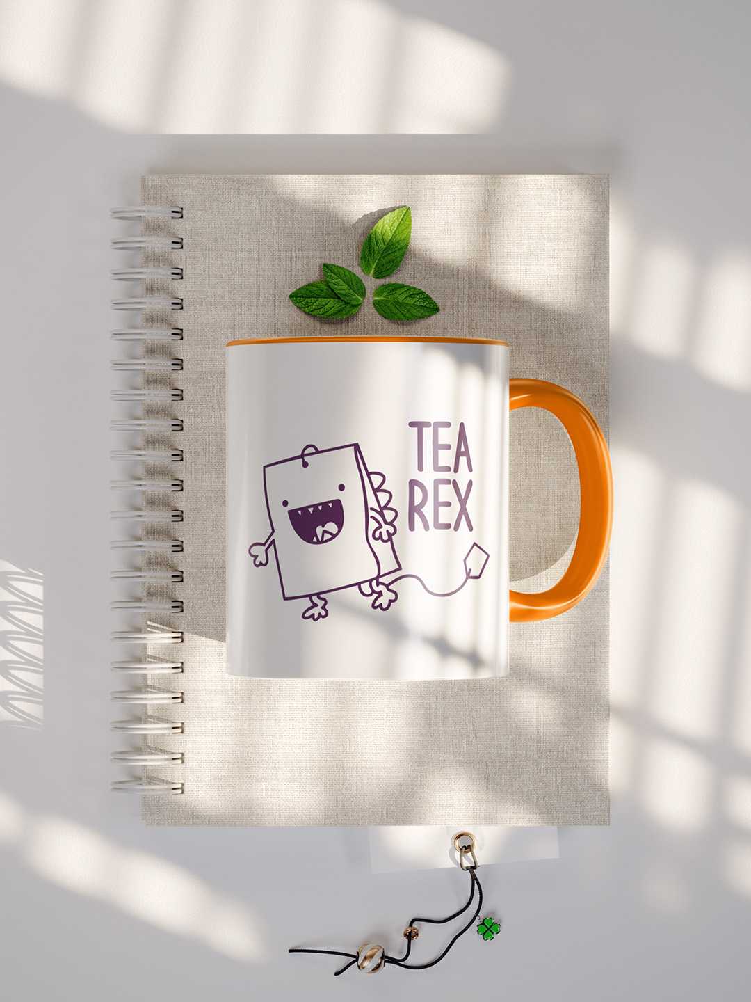 TEA REX Graphic Printed Ceramic Mug