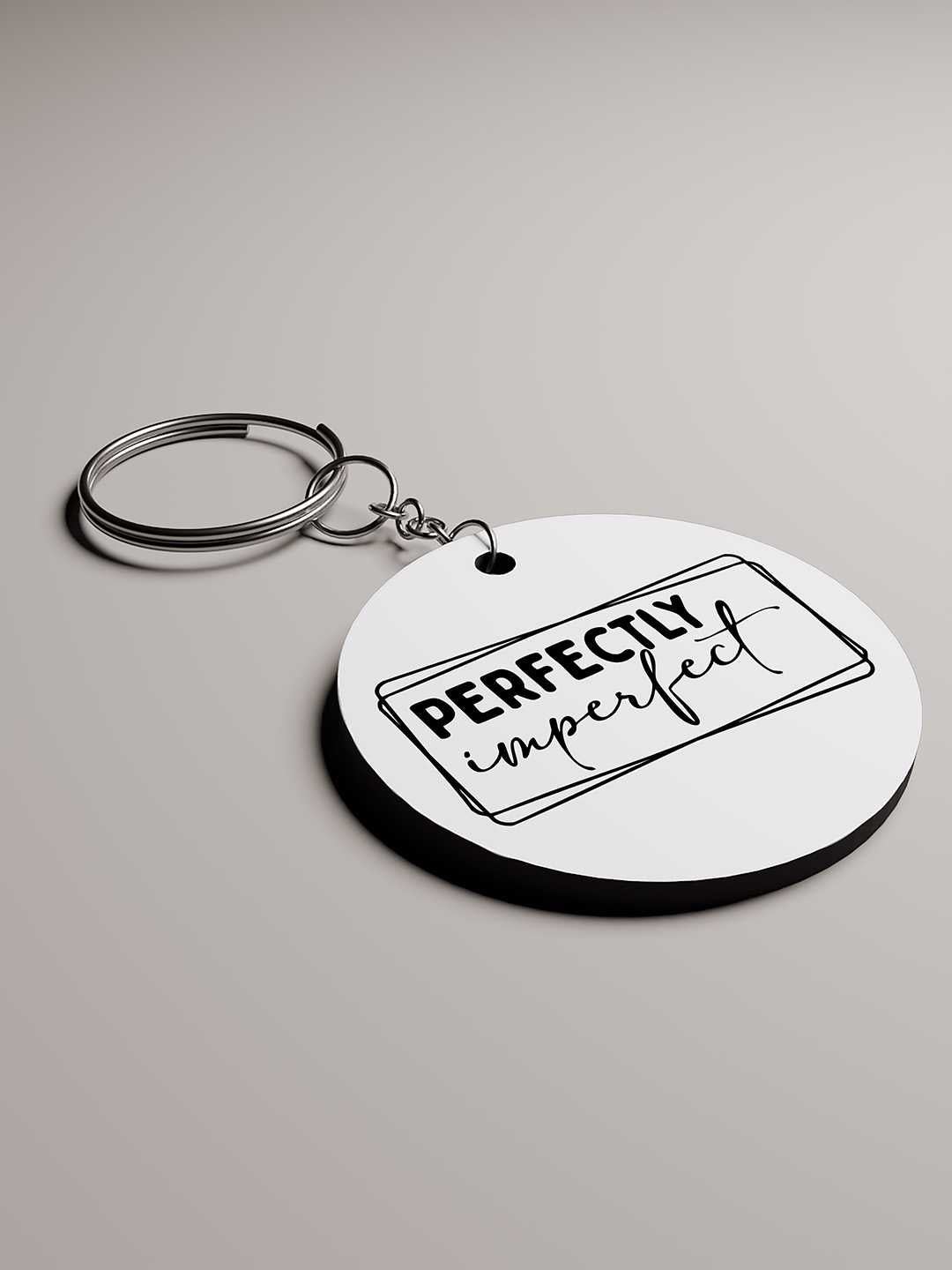 Perfectly Imperfect Graphic Keychain