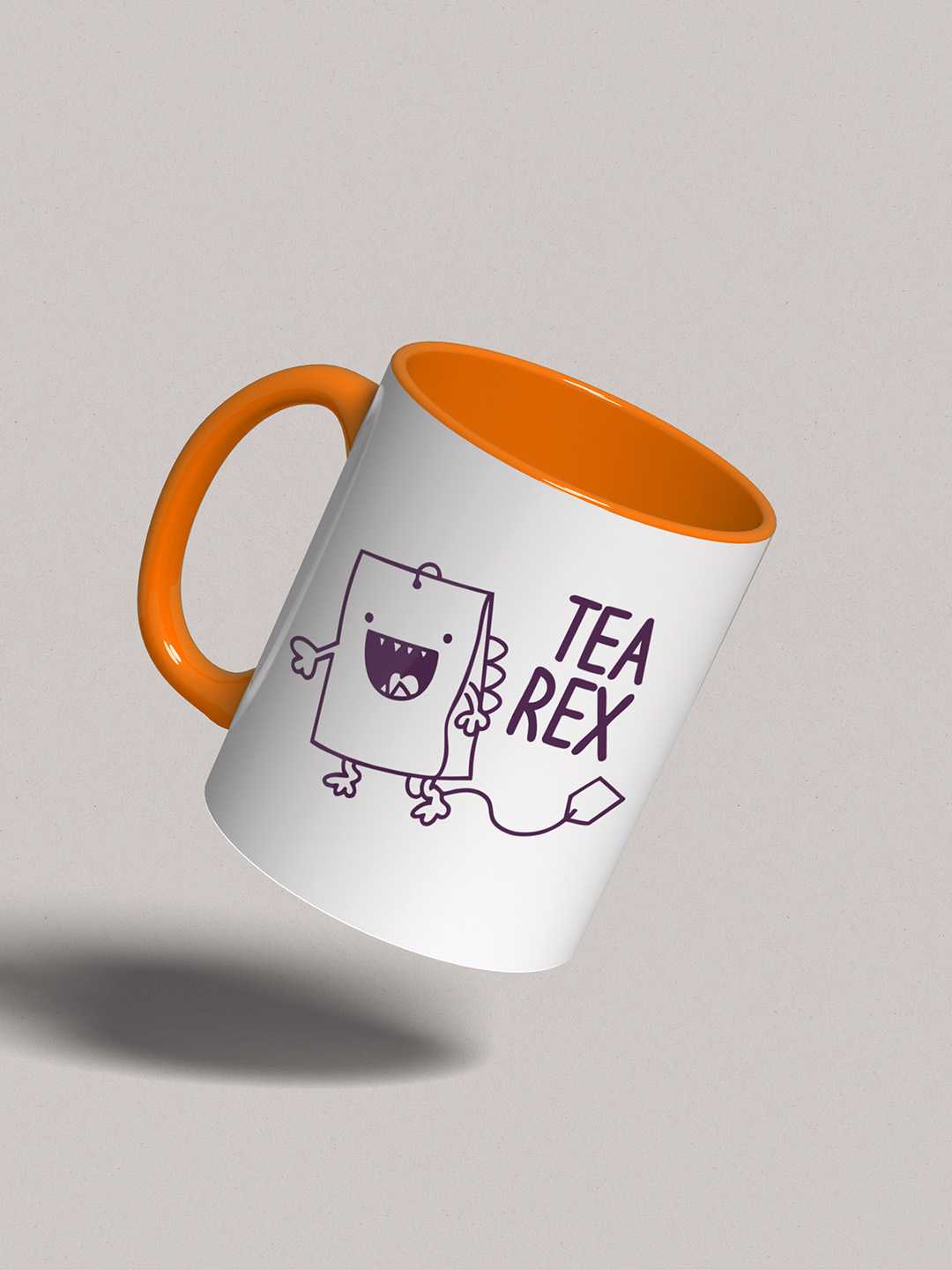 TEA REX Graphic Printed Ceramic Mug