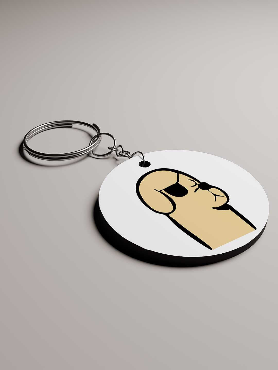 Baddie Dog Graphic Keychain