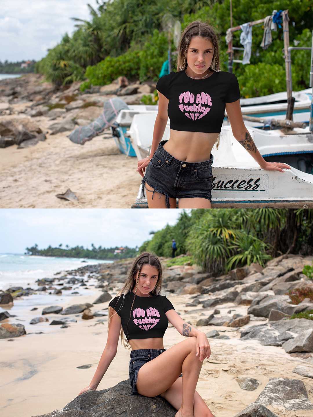 You are Fu** Cute Graphic Baby Tee
