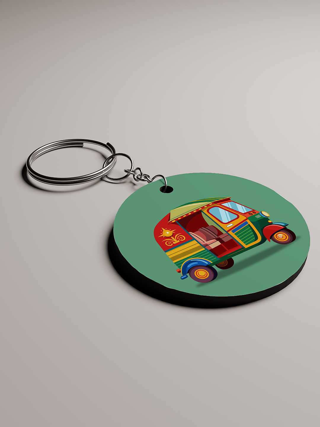 Indian Auto Art Graphic Keychain